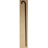Canne en bois noir avec monture en or