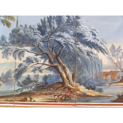 Four-panel screen. Available from  Moinat SA  - Antiques and home décor