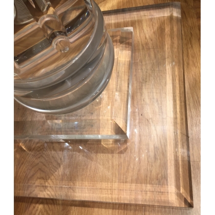 Pied de table en plexiglas "Colonne"