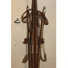 A pair of Louis ROCHAT skis with poles