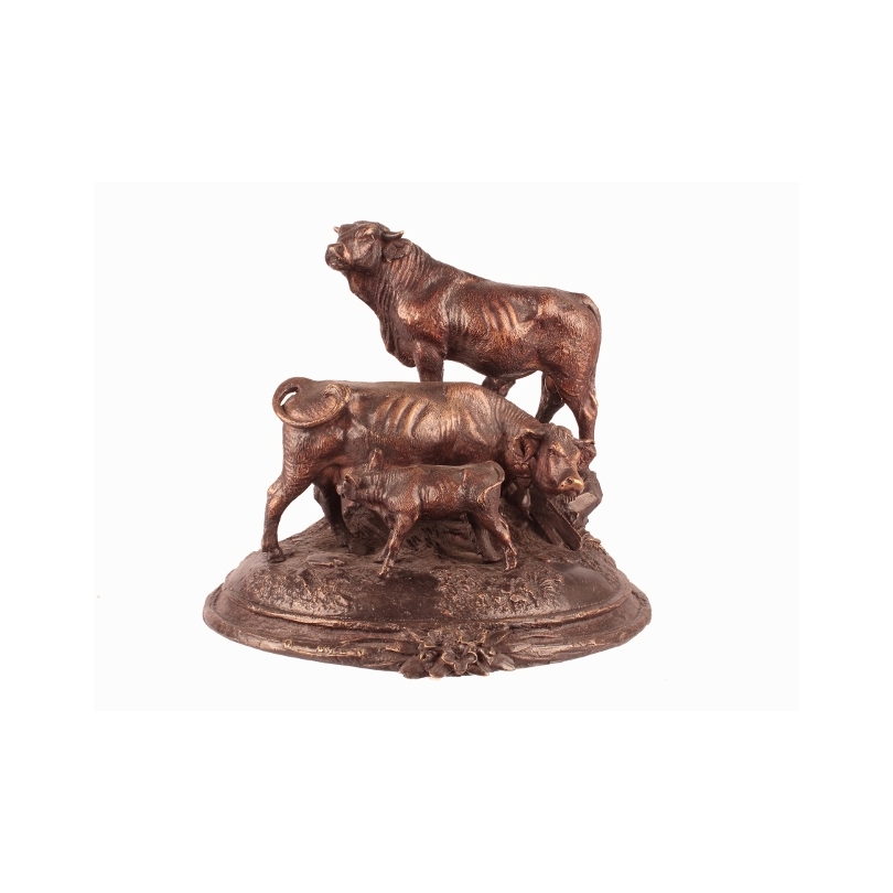 Bronze "Vache taureau et veau"