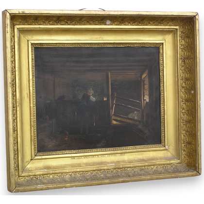 Tableau \"Dans l\'étable\".