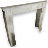 Cheminée en pierre calcaire style Louis XVI
