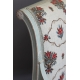 Fauteuil Directoire en bois laqué turquoise