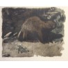 Gravure "Castor" signée Robert HAINARD
