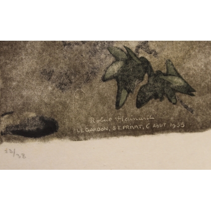 Gravure "Castor" signée Robert HAINARD