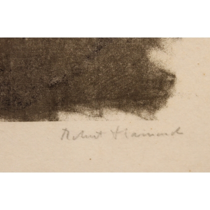 Gravure "Castor" signée Robert HAINARD