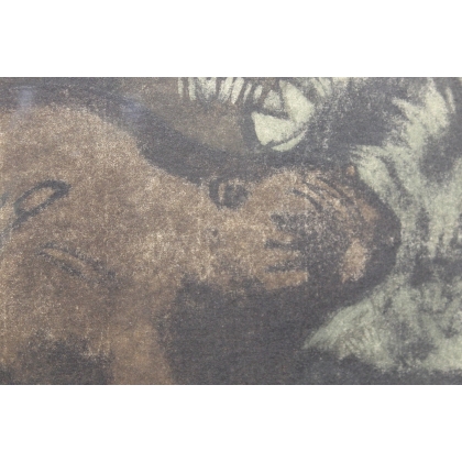 Gravure "Castor" signée Robert HAINARD