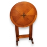 Table ronde avec plateau rabattable