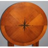 Table ronde avec plateau rabattable