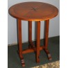 Table ronde avec plateau rabattable