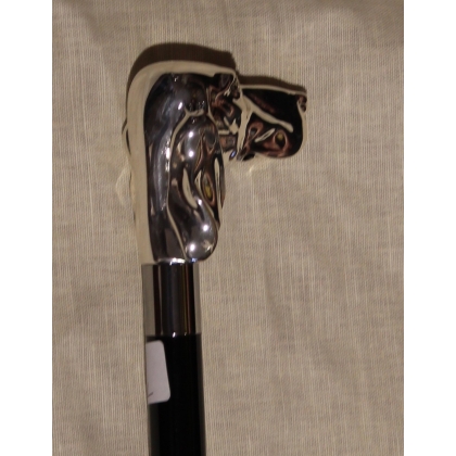 Long "Fido the Dog" shoehorn, silver-coloured