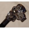 Long "Fido the Dog" shoehorn, silver-coloured