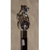 Long "Frog" shoehorn, silver-coloured