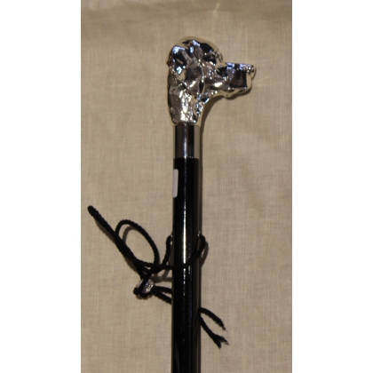 Long "Setter Dog" shoehorn, silver-coloured