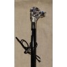 Long "Setter Dog" shoehorn, silver-coloured