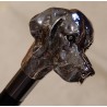 Long "Setter Dog" shoehorn, silver-coloured