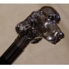 Long "Cocker Spaniel" shoehorn, silver-coloured