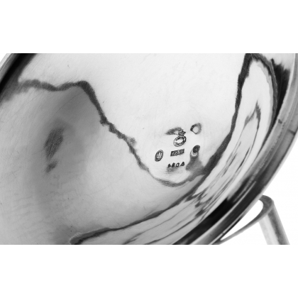 Coupe avec couvercle en argent par Georg JENSEN