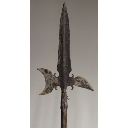 Italian wrought-iron halberd
