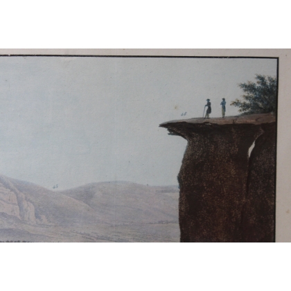 Lithographie panoramique "Genève et environs"