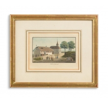 Gravure "Villars le Grand" signée J. WEIBEL 1827