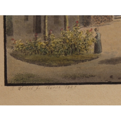 Gravure "Villars le Grand" signée J. WEIBEL 1827