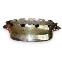 Wine cooler, silver plated.