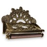 Decorative brass kitchen roll holder