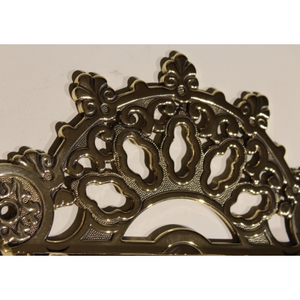 Decorative brass kitchen roll holder