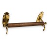 Simple brass kitchen roll holder