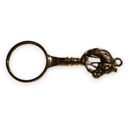 Loupe \"Cheval\" en laiton