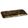 Rectangular base in textured brass