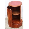 "Column" bedside table, 1 door. Green leather top. At  Moinat SA  - Antiques and home décor