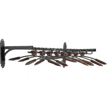 Cosmopolitan wall-mounted coat rack
