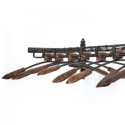 Cosmopolitan wall-mounted coat rack