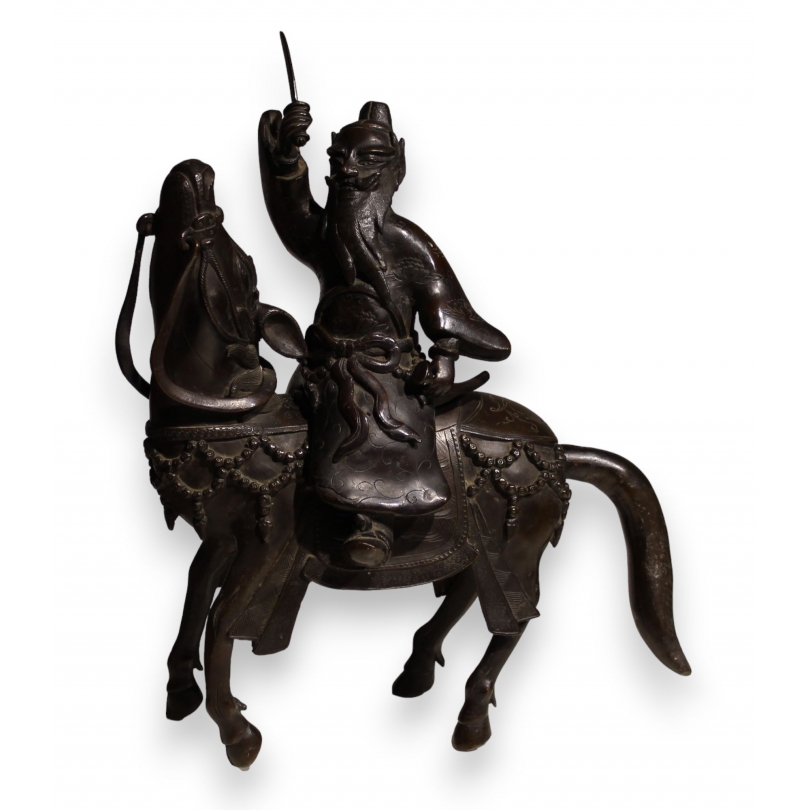 Bronze sculpture ‘Toba on his mule’. At Moinat SA – Antiques and Decorative Arts