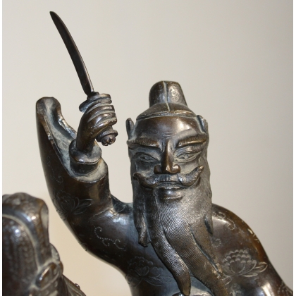 Bronze sculpture ‘Toba on his mule’. At Moinat SA – Antiques and Decorative Arts