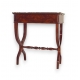 Drop-leaf table.