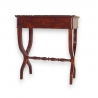 Empire table, gray marble top.