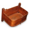 Curved firwood bird feeder