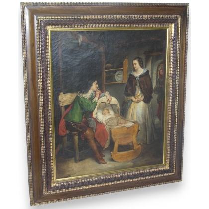 Tableau \"Scène de Genre\".