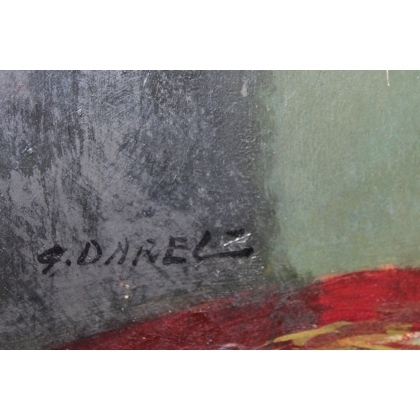 Tableau \"Bouquet de fleurs\" signé G. DAREL
