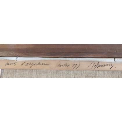 Tableau \"Monts d\'Orgeveaux\" signé L. SALZMANN