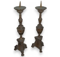 Pair of Louis XVI style candle