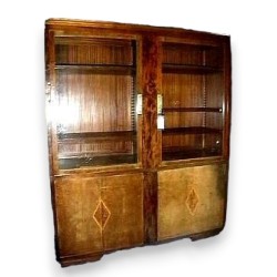 Large Art Deco display cabinet with inlay work by  Moinat SA  - Antiques and decorative items