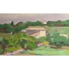 Tableau \"La maison blanche\" signé CHINET