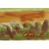 Tableau \"La maison blanche\" signé CHINET