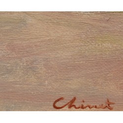 Tableau \"La grève à Rolle\" signé CHINET