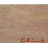 Tableau \"La grève à Rolle\" signé CHINET